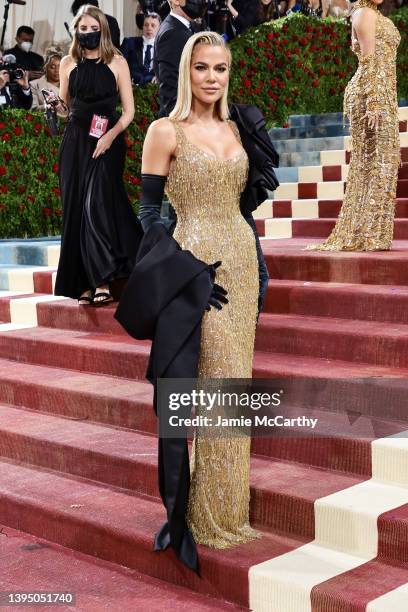 Khloé Kardashian attends The 2022 Met Gala Celebrating "In America: An Anthology of Fashion" at The Metropolitan Museum of Art on May 02, 2022 in New...