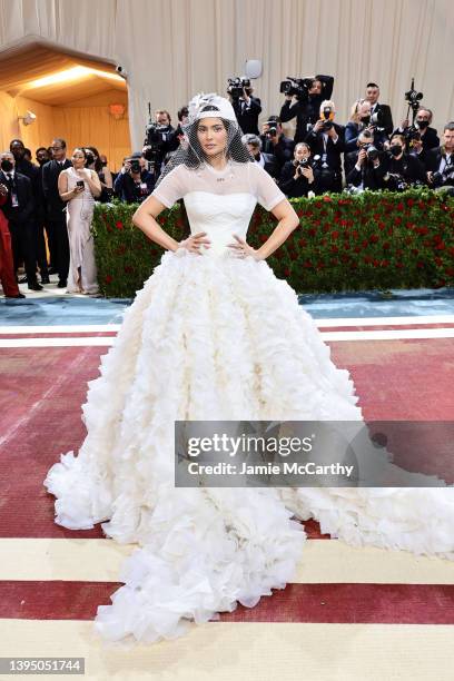 Kylie Jenner attends The 2022 Met Gala Celebrating "In America: An Anthology of Fashion" at The Metropolitan Museum of Art on May 02, 2022 in New...