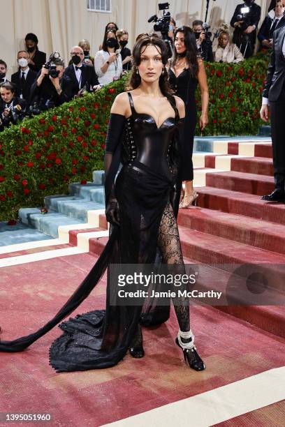 Bella Hadid attends The 2022 Met Gala Celebrating "In America: An Anthology of Fashion" at The Metropolitan Museum of Art on May 02, 2022 in New York...