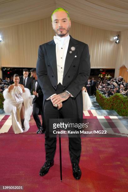 Balvin arrives at The 2022 Met Gala Celebrating "In America: An Anthology of Fashion" at The Metropolitan Museum of Art on May 02, 2022 in New York...