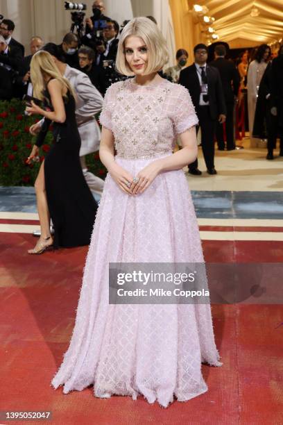 Lucy Boynton attends The 2022 Met Gala Celebrating "In America: An Anthology of Fashion" at The Metropolitan Museum of Art on May 02, 2022 in New...