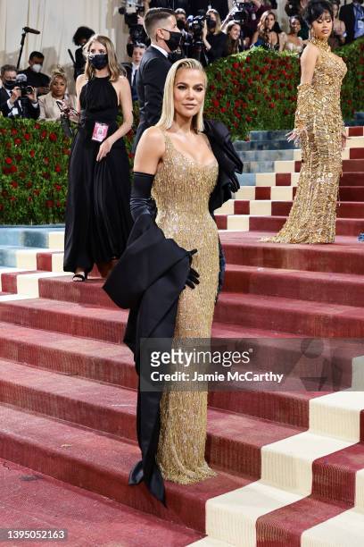 Khloé Kardashian attends The 2022 Met Gala Celebrating "In America: An Anthology of Fashion" at The Metropolitan Museum of Art on May 02, 2022 in New...