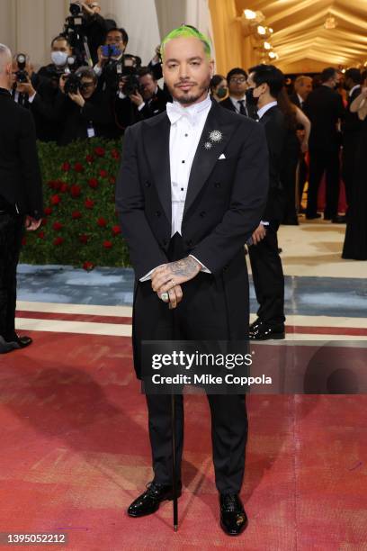 Balvin attends The 2022 Met Gala Celebrating "In America: An Anthology of Fashion" at The Metropolitan Museum of Art on May 02, 2022 in New York City.