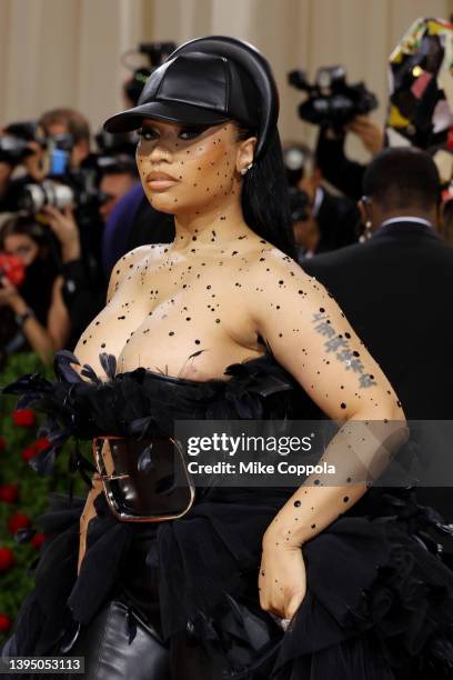 Nicki Minaj attends The 2022 Met Gala Celebrating "In America: An Anthology of Fashion" at The Metropolitan Museum of Art on May 02, 2022 in New York...