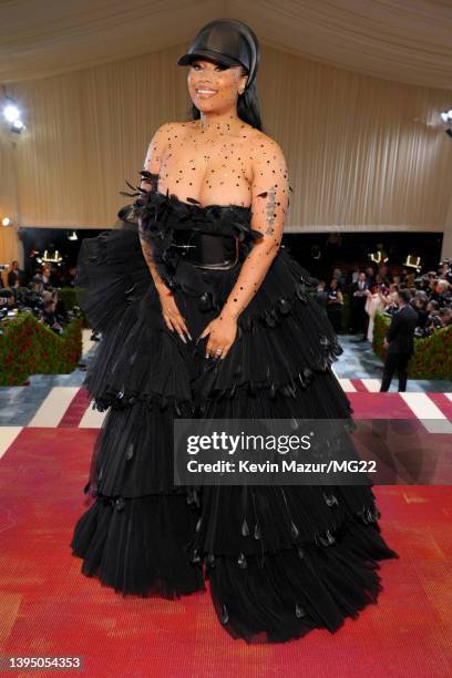 Nicki Minaj arrives at The 2022 Met Gala Celebrating "In America: An Anthology of Fashion" at The Metropolitan Museum of Art on May 02, 2022 in New...