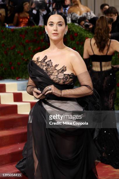 Katy Perry attends The 2022 Met Gala Celebrating "In America: An Anthology of Fashion" at The Metropolitan Museum of Art on May 02, 2022 in New York...
