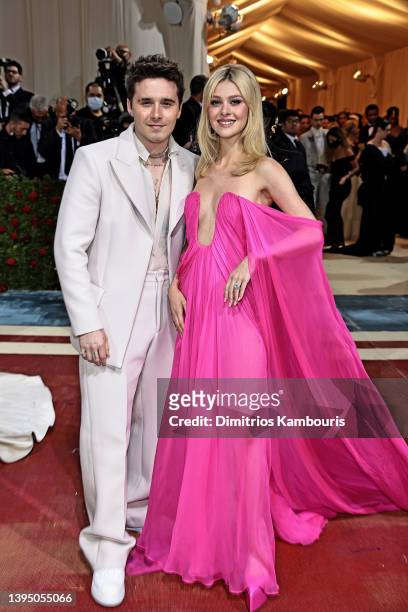 Brooklyn Beckham and Nicola Peltz attend The 2022 Met Gala Celebrating "In America: An Anthology of Fashion" at The Metropolitan Museum of Art on May...