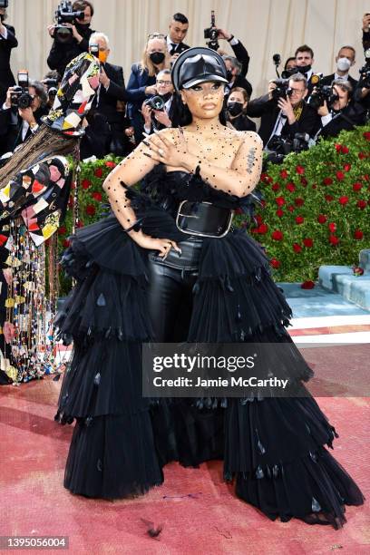 Nicki Minaj attends The 2022 Met Gala Celebrating "In America: An Anthology of Fashion" at The Metropolitan Museum of Art on May 02, 2022 in New York...