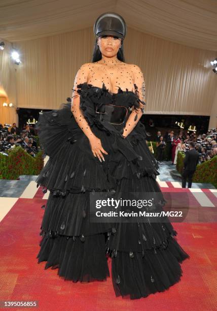 Nicki Minaj arrives at The 2022 Met Gala Celebrating "In America: An Anthology of Fashion" at The Metropolitan Museum of Art on May 02, 2022 in New...