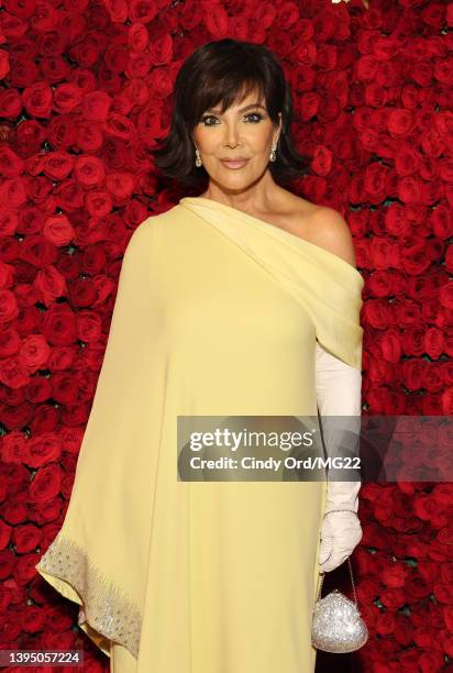 Kris Jenner attends The 2022 Met Gala Celebrating "In America: An Anthology of Fashion" at The Metropolitan Museum of Art on May 02, 2022 in New York...