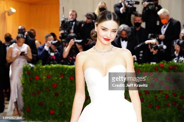 Miranda Kerr attends The 2022 Met Gala Celebrating "In America: An Anthology of Fashion" at The Metropolitan Museum of Art on May 02, 2022 in New...