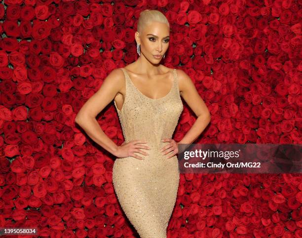 Kim Kardashian attends The 2022 Met Gala Celebrating "In America: An Anthology of Fashion" at The Metropolitan Museum of Art on May 02, 2022 in New...