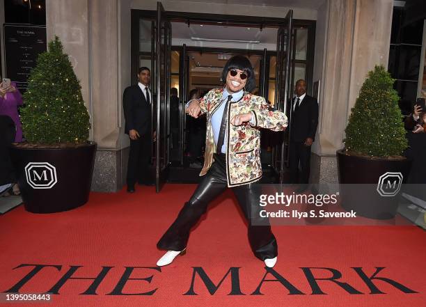 Anderson .Paak departs The Mark Hotel for 2022 Met Gala on May 02, 2022 in New York City.