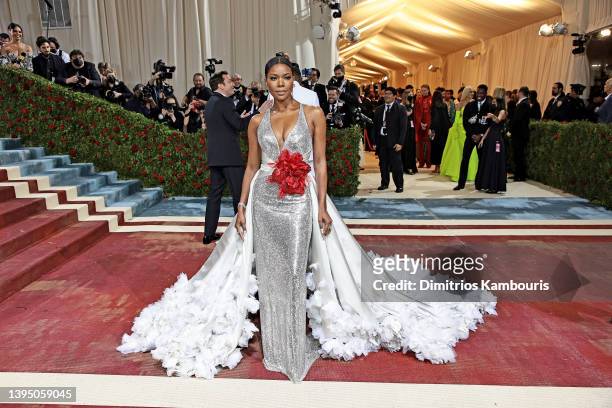 Gabrielle Union attends The 2022 Met Gala Celebrating "In America: An Anthology of Fashion" at The Metropolitan Museum of Art on May 02, 2022 in New...