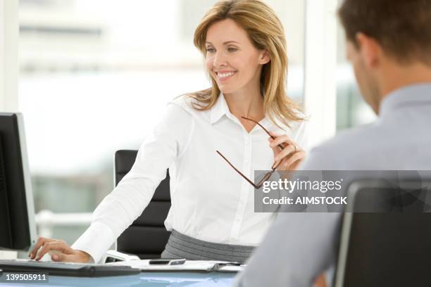 job interview at the office - coo stock pictures, royalty-free photos & images