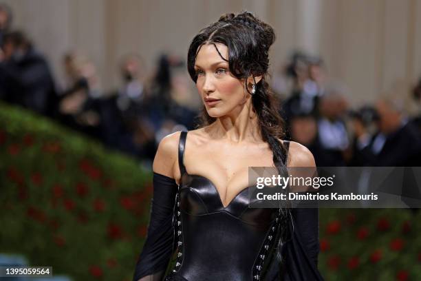 Bella Hadid attends The 2022 Met Gala Celebrating "In America: An Anthology of Fashion" at The Metropolitan Museum of Art on May 02, 2022 in New York...