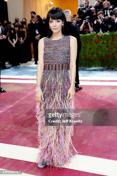 Lily Allen attends The 2022 Met Gala Celebrating "In America: An Anthology of Fashion" at The Metropolitan Museum of Art on May 02, 2022 in New York...