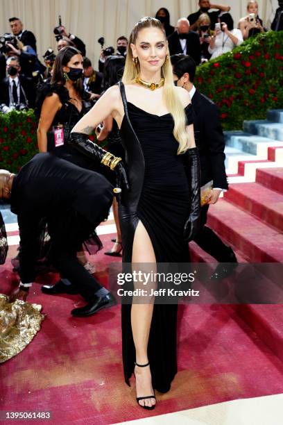 Chiara Ferragni attends The 2022 Met Gala Celebrating "In America: An Anthology of Fashion" at The Metropolitan Museum of Art on May 02, 2022 in New...