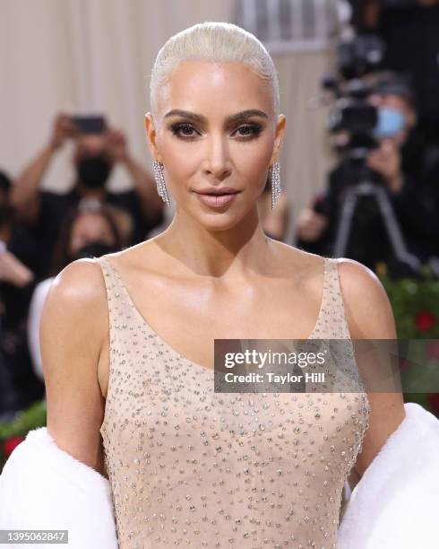 Kim Kardashian attends "In America: An Anthology of Fashion," the 2022 Costume Institute Benefit at The Metropolitan Museum of Art on May 02, 2022 in...