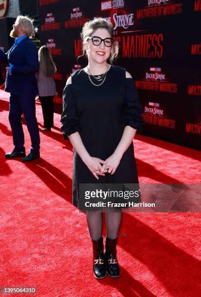 Mayim Bialik attends Marvel Studios' "Doctor Strange In The Multiverse Of Madness" premiere at Dolby Theatre on May 02, 2022 in Hollywood, California.