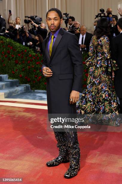 Kelvin Harrison Jr. Attends The 2022 Met Gala Celebrating "In America: An Anthology of Fashion" at The Metropolitan Museum of Art on May 02, 2022 in...