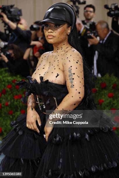 Nicki Minaj attends The 2022 Met Gala Celebrating "In America: An Anthology of Fashion" at The Metropolitan Museum of Art on May 02, 2022 in New York...