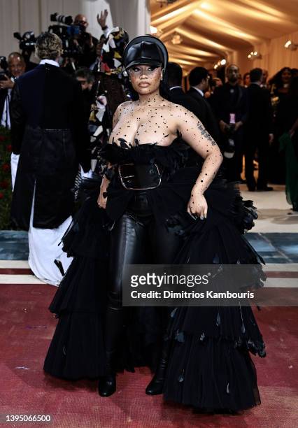 Nicki Minaj attends The 2022 Met Gala Celebrating "In America: An Anthology of Fashion" at The Metropolitan Museum of Art on May 02, 2022 in New York...