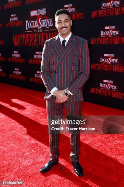Michael Evans Behling attends Marvel Studios' "Doctor Strange In The Multiverse Of Madness" premiere at Dolby Theatre on May 02, 2022 in Hollywood,...