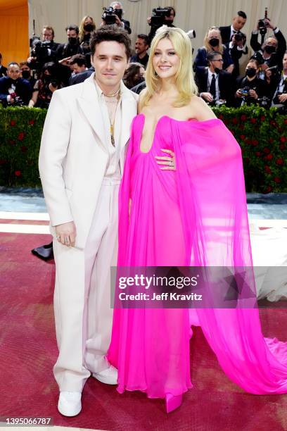 Brooklyn Beckham and Nicola Peltz attend The 2022 Met Gala Celebrating "In America: An Anthology of Fashion" at The Metropolitan Museum of Art on May...