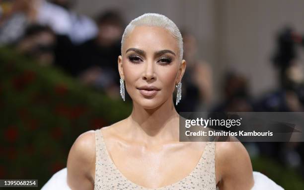 Kim Kardashian attends The 2022 Met Gala Celebrating "In America: An Anthology of Fashion" at The Metropolitan Museum of Art on May 02, 2022 in New...