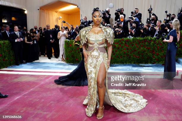 Megan Thee Stallion attends The 2022 Met Gala Celebrating "In America: An Anthology of Fashion" at The Metropolitan Museum of Art on May 02, 2022 in...