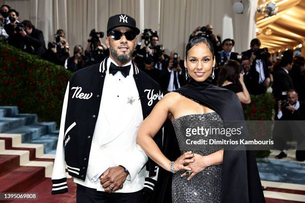 Swizz Beatz and Alicia Keys attend The 2022 Met Gala Celebrating "In America: An Anthology of Fashion" at The Metropolitan Museum of Art on May 02,...