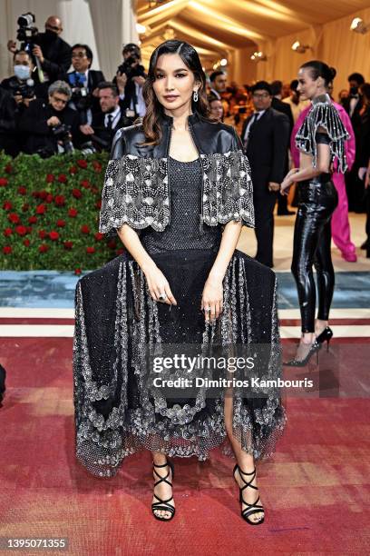 Gemma Chan attends The 2022 Met Gala Celebrating "In America: An Anthology of Fashion" at The Metropolitan Museum of Art on May 02, 2022 in New York...