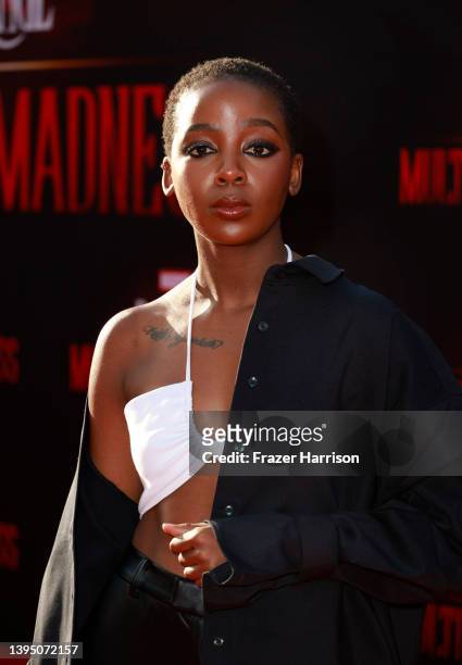 Thuso Mbedu attends Marvel Studios' "Doctor Strange In The Multiverse Of Madness" premiere at Dolby Theatre on May 02, 2022 in Hollywood, California.