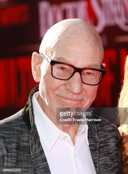 Sir Patrick Stewart attends Marvel Studios' "Doctor Strange In The Multiverse Of Madness" premiere at Dolby Theatre on May 02, 2022 in Hollywood,...