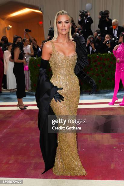 Khloe Kardashian attends The 2022 Met Gala Celebrating "In America: An Anthology of Fashion" at The Metropolitan Museum of Art on May 02, 2022 in New...