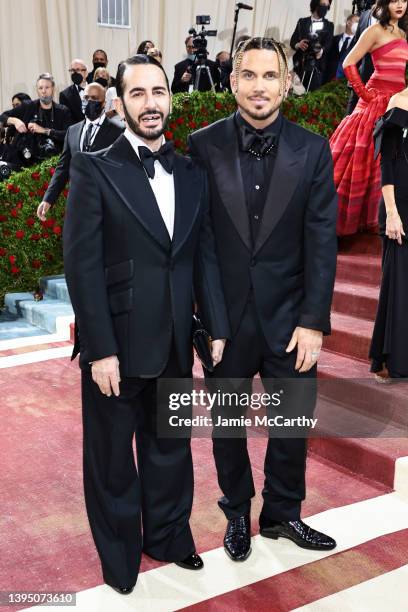 Marc Jacobs and Charly Defrancesco attend The 2022 Met Gala Celebrating "In America: An Anthology of Fashion" at The Metropolitan Museum of Art on...