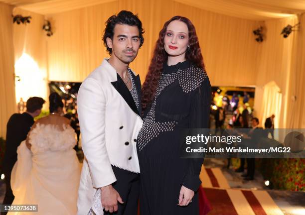 Joe Jonas and Sophie Turner depart The 2022 Met Gala Celebrating "In America: An Anthology of Fashion" at The Metropolitan Museum of Art on May 02,...