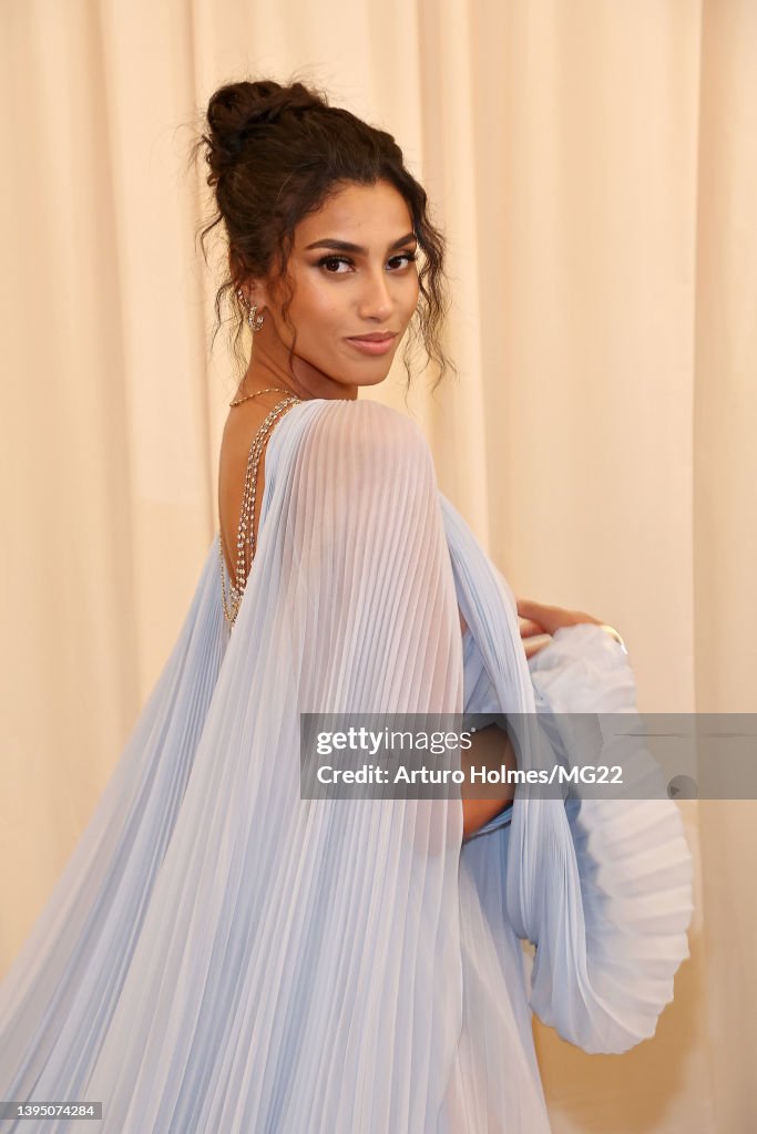 Imaan Hammam arrives at The 2022 Met Gala Celebrating "In America: An