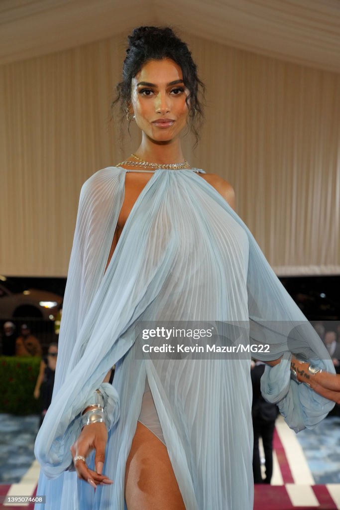 Imaan Hammam arrives at The 2022 Met Gala Celebrating "In America: An