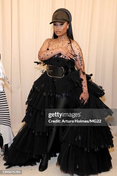 Nicki Minaj arrives at The 2022 Met Gala Celebrating "In America: An Anthology of Fashion" at The Metropolitan Museum of Art on May 02, 2022 in New...