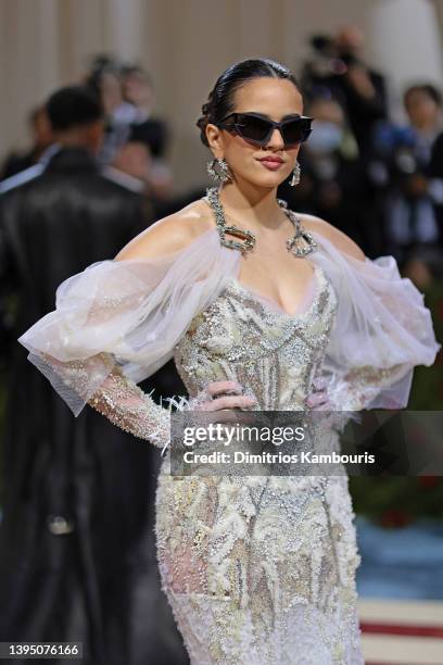 Rosalía arrives at The 2022 Met Gala Celebrating "In America: An Anthology of Fashion" at The Metropolitan Museum of Art on May 02, 2022 in New York...