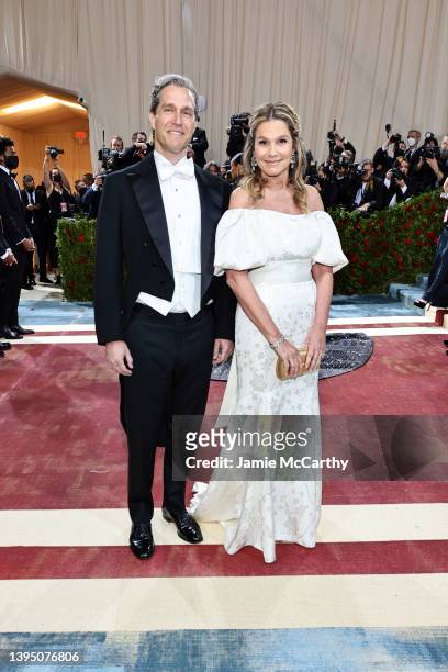 Eric Zinterhofer and Aerin Lauder attend The 2022 Met Gala Celebrating "In America: An Anthology of Fashion" at The Metropolitan Museum of Art on May...
