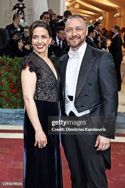 Lisa Liberati and James McAvoy arrive at The 2022 Met Gala Celebrating "In America: An Anthology of Fashion" at The Metropolitan Museum of Art on May...