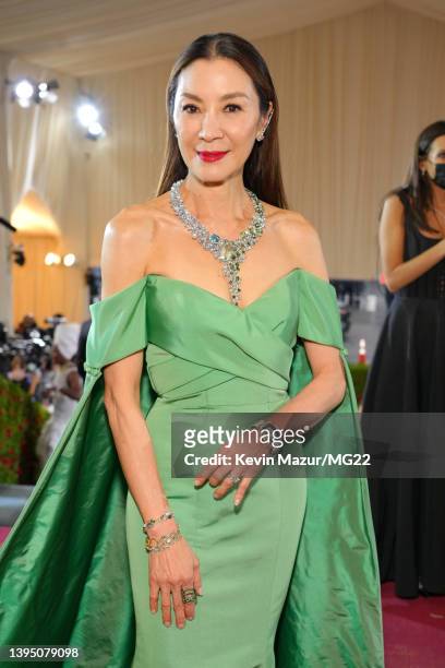 Michelle Yeoh arrives at The 2022 Met Gala Celebrating "In America: An Anthology of Fashion" at The Metropolitan Museum of Art on May 02, 2022 in New...