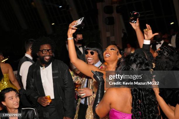 Johnny Suh, Questlove, Anderson .Paak, and Megan Thee Stallion attend The 2022 Met Gala Celebrating "In America: An Anthology of Fashion" at The...