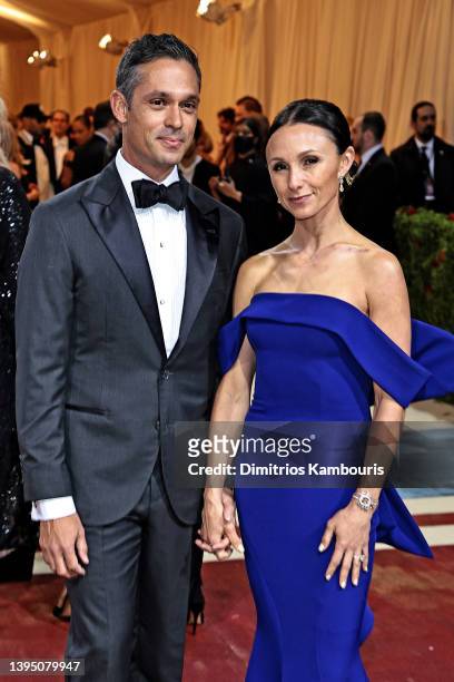 Justin Waterman and Georgina Bloomberg attends The 2022 Met Gala Celebrating "In America: An Anthology of Fashion" at The Metropolitan Museum of Art...