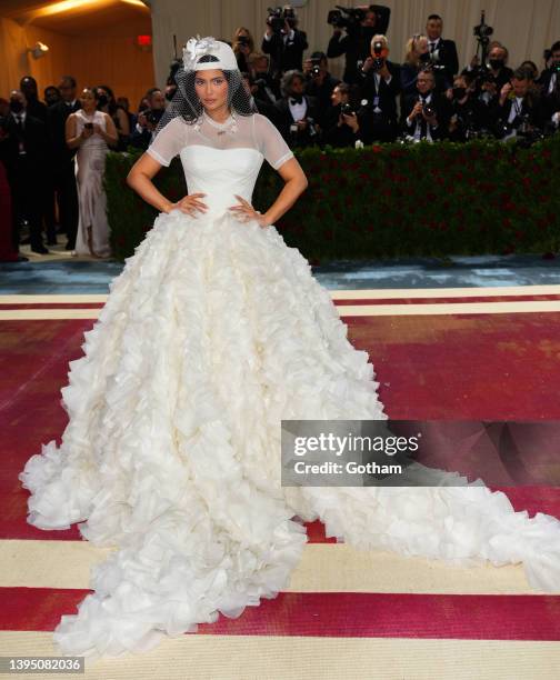 Kylie Jenner attends The 2022 Met Gala Celebrating "In America: An Anthology of Fashion" at The Metropolitan Museum of Art on May 02, 2022 in New...