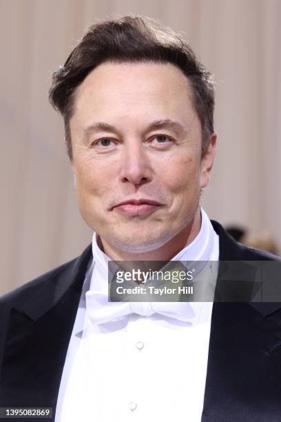 Elon Musk attends "In America: An Anthology of Fashion," the 2022 Costume Institute Benefit at The Metropolitan Museum of Art on May 02, 2022 in New...