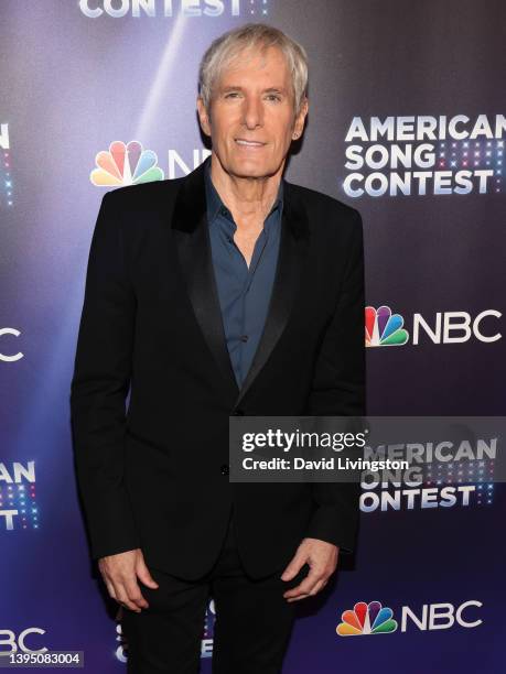 Michael Bolton attends NBC's "American Song Contest" Week 7 Semi-Finals Part 2 Live Premiere and Red Carpet at Universal Studios Hollywood on May 02,...